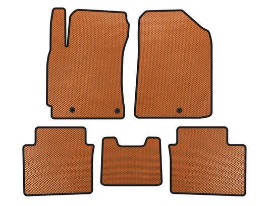 EVA Floor Mats (2018-2021, Orange) for Kia Forte 2008–2024 - image 1