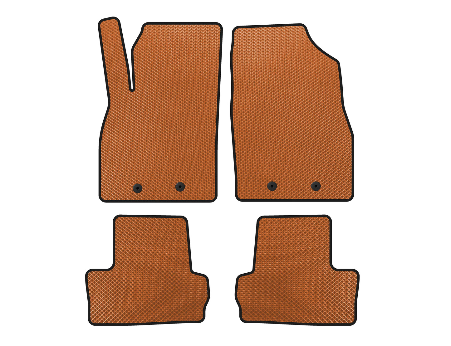 EVA Floor Mats (LB, Hybrid, Orange) for Opel Ampera 2011-2016 - image 1