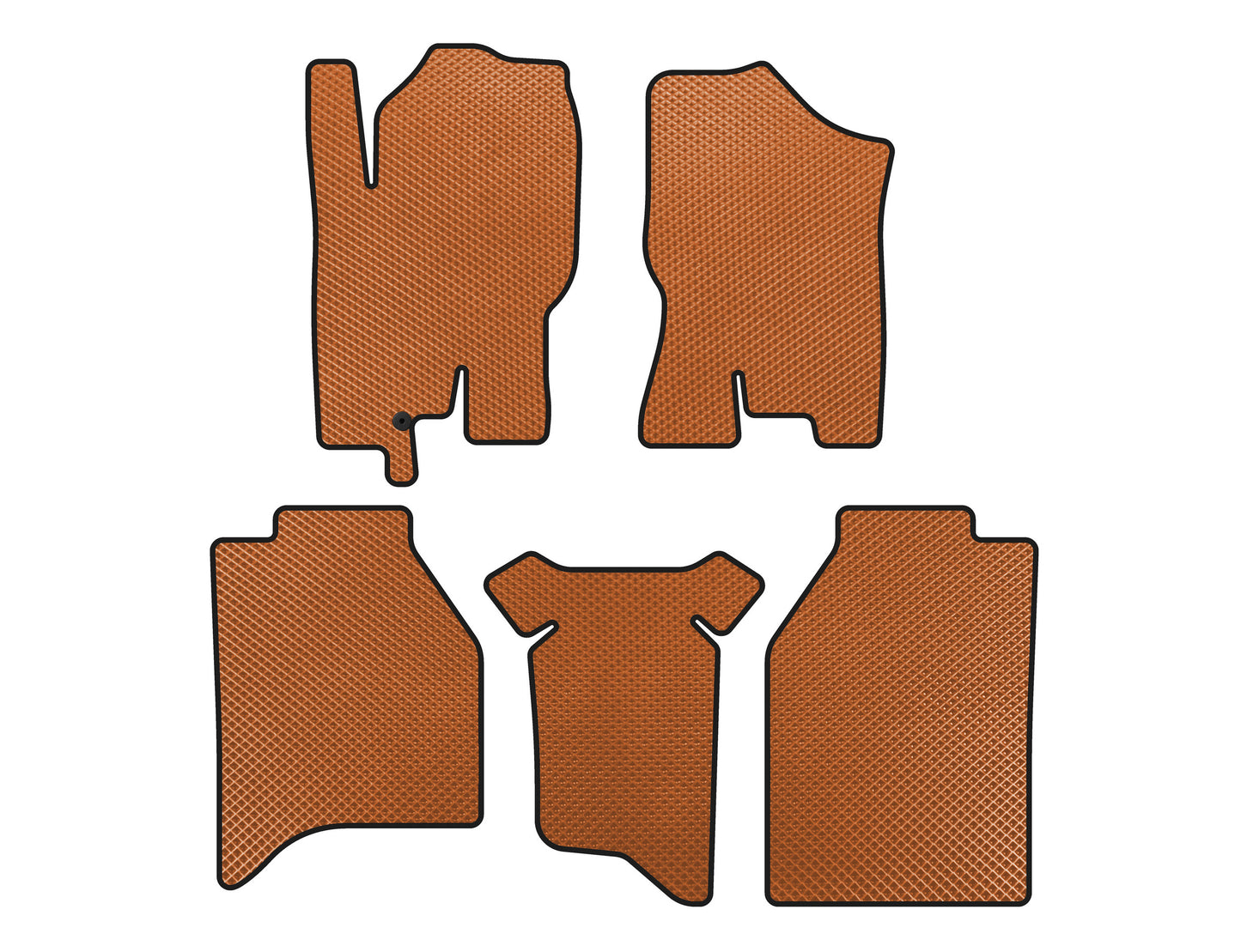EVA Floor Mats (Orange) for Nissan Navara 2006-2015 - image 1