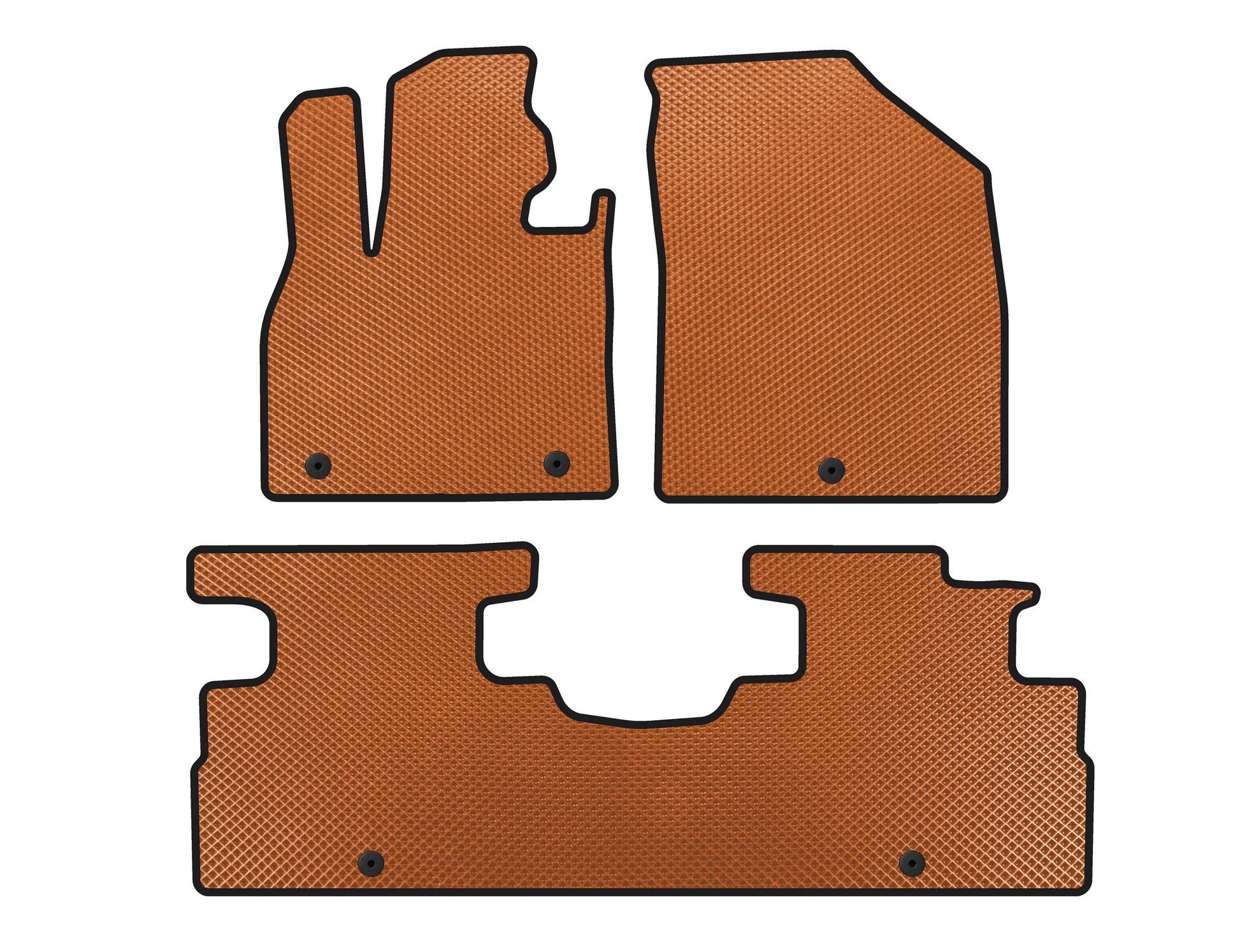 EVA Floor Mats (2 Rows, 7-Seater, Orange) for Hyundai Palisade 2018-2025 - image 1