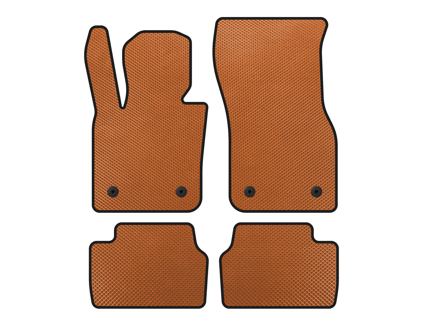 EVA floor mats (for F55, 5-door, Orange) for Mini Cooper F55/56/57 2014-2023 - image 1