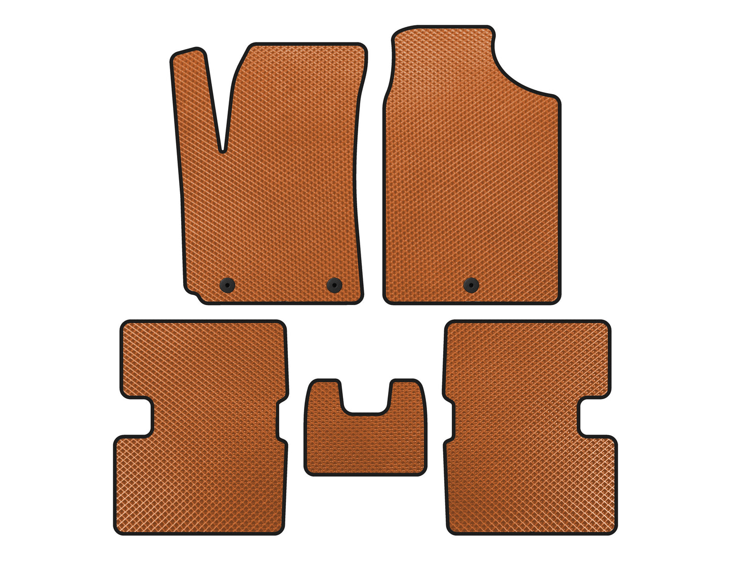 EVA Floor Mats (HB, Orange) for Kia Picanto 2016- - image 1