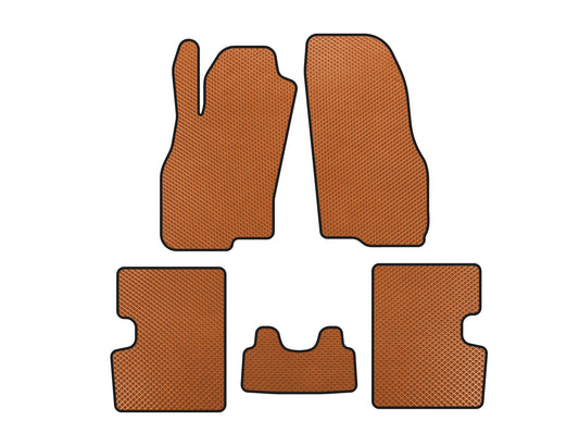 EVA Floor Mats (HB, 5-Door, Pre-Facelift, Orange) for Fiat Punto Grande/EVO 2006-2018 - image 1