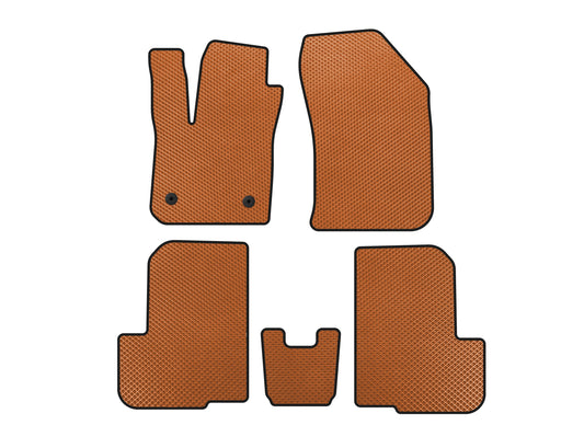 EVA Floor Mats (2 Rows, 7-Seater, Orange) for Dacia Lodgy 2012-2022 - image 1