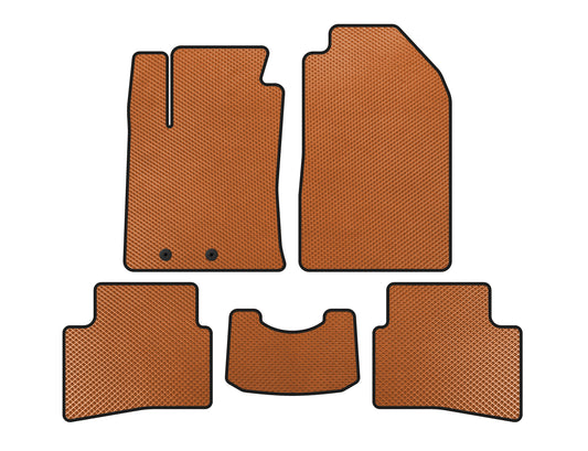 EVA Floor Mats (2017-2019, Orange) for Kia Stonic 2017- - image 1