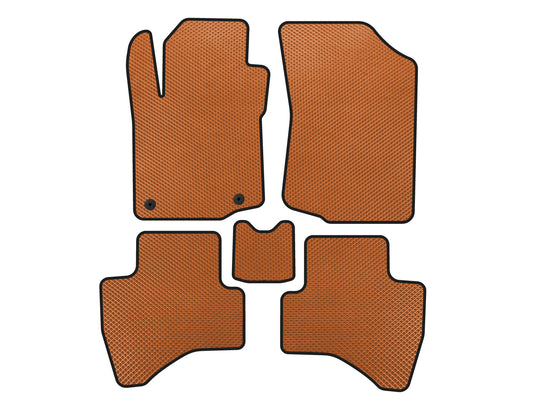 EVA Floor Mats (HB, Orange) for Peugeot 107 2005-2014 - image 1