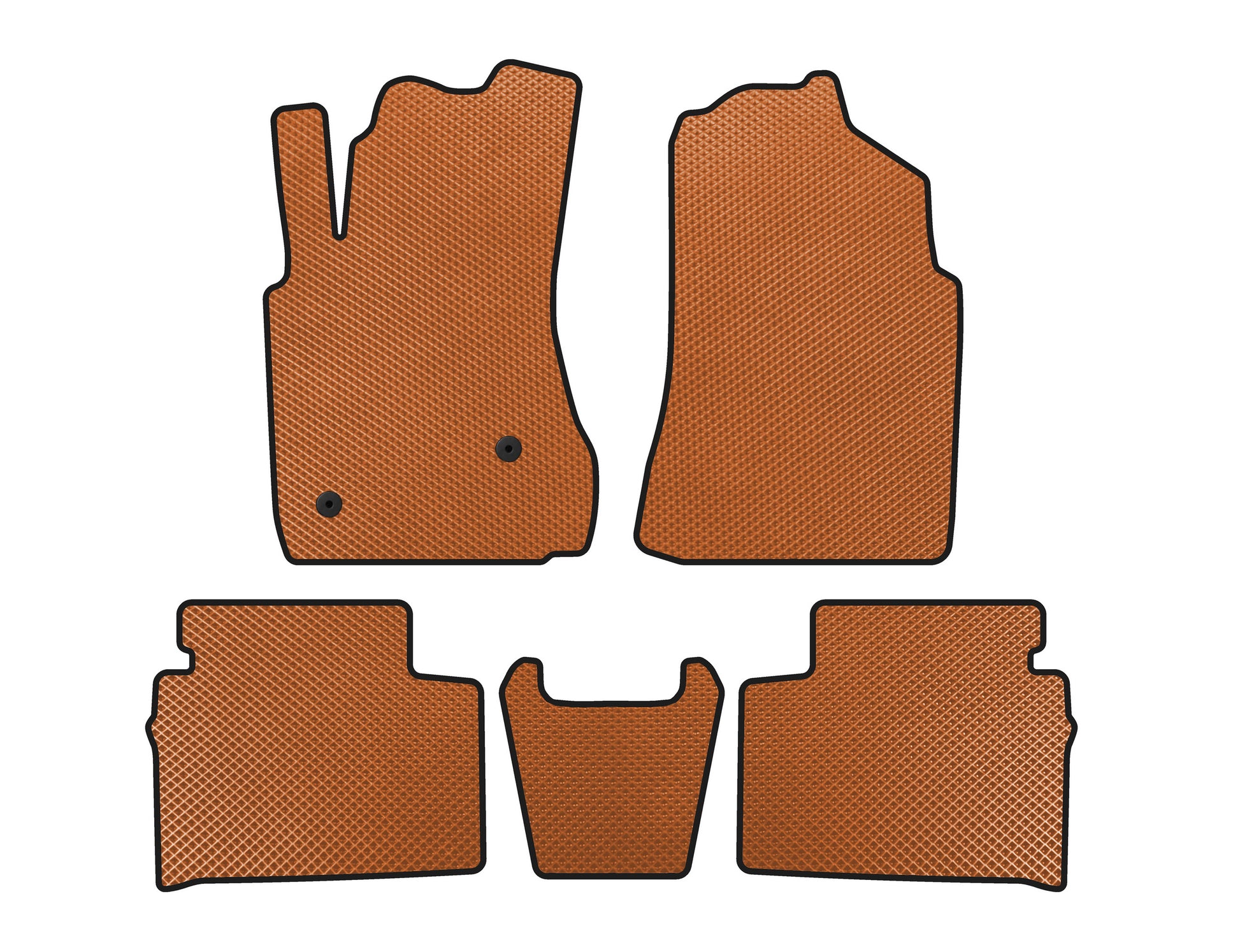 EVA Floor Mats (Orange) for FAW Besturn X80 2013-2020 - image 1