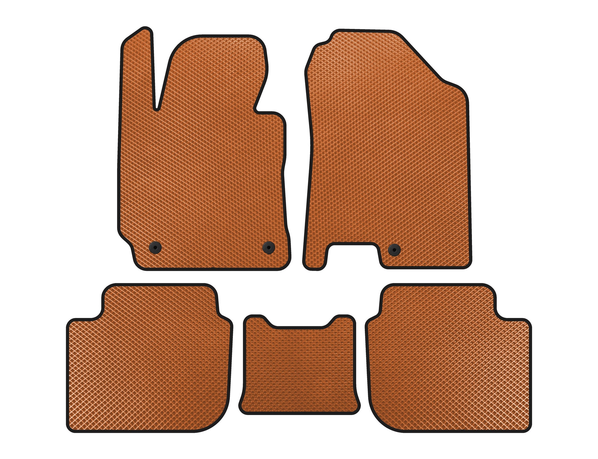 EVA Floor Mats (SD, Orange) for Kia Cerato 3 2013-2018 - image 1
