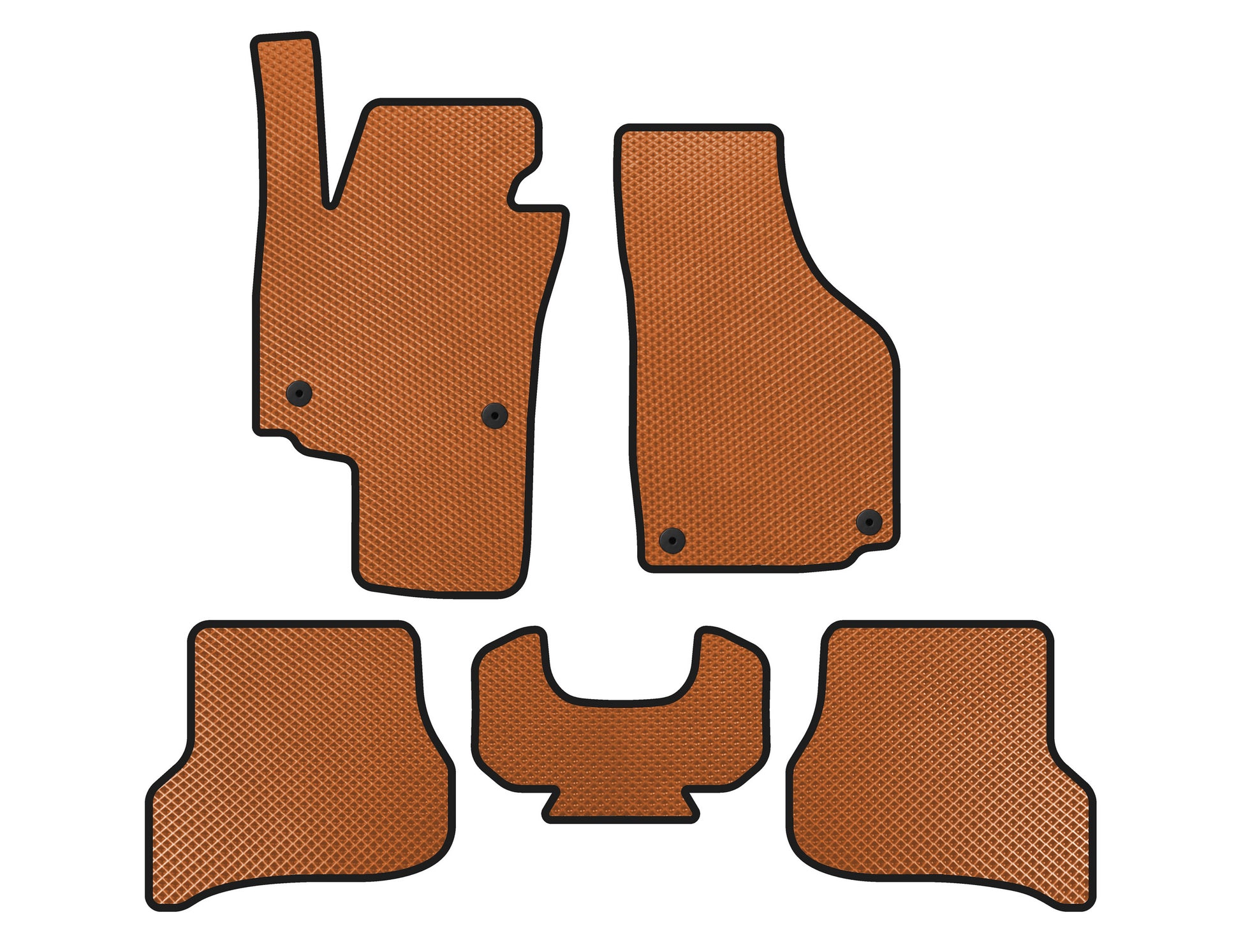 EVA Floor Mats (Orange) for Seat Altea 2004-2015 - image 1