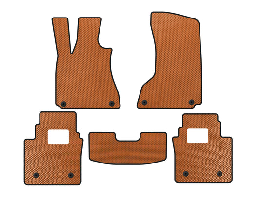 EVA Floor Mats (SD, Orange) for Maserati Quattroporte 2013-2023 - image 1