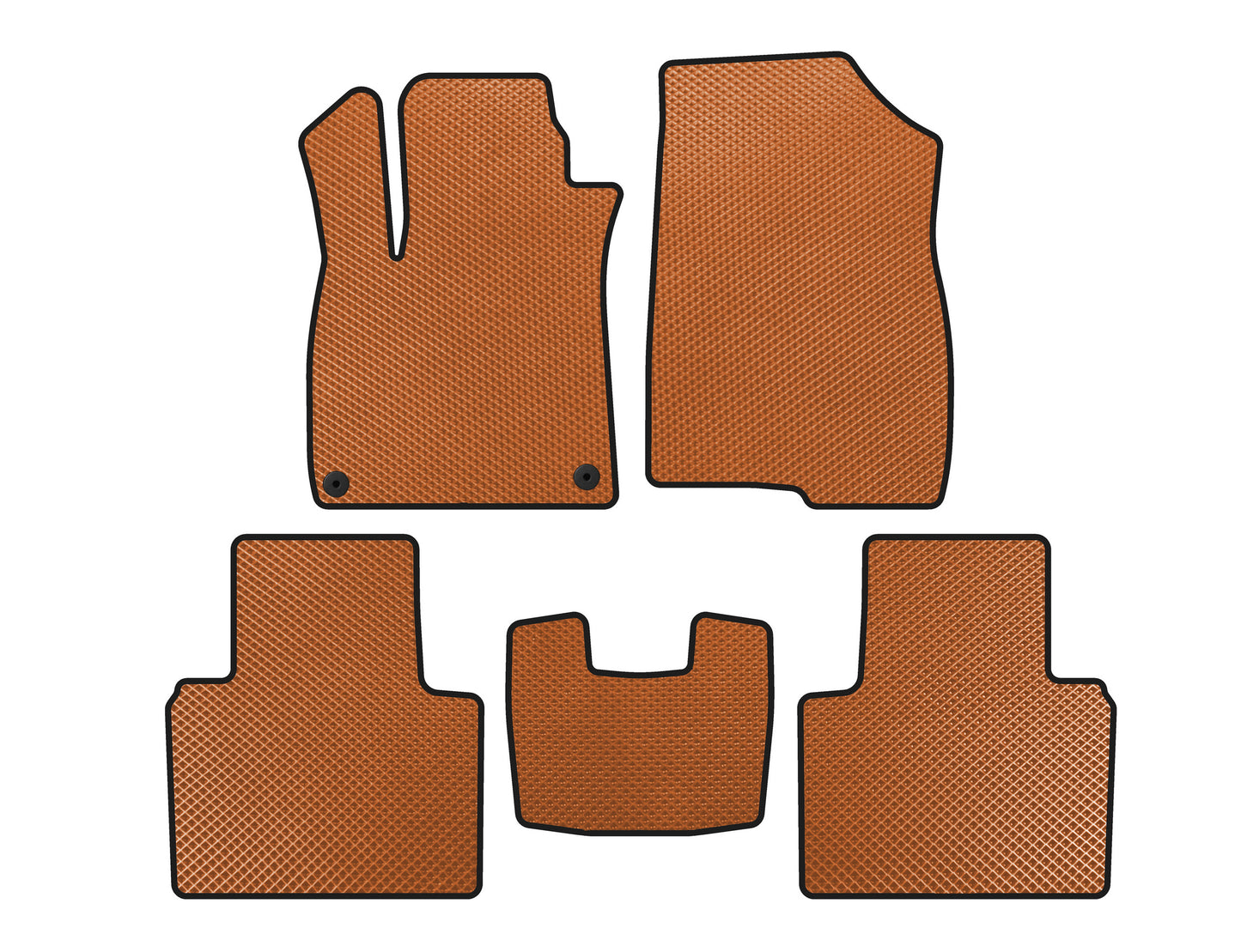EVA Floor Mats (SD, Orange) for Honda Accord X 2017-2022 - image 1
