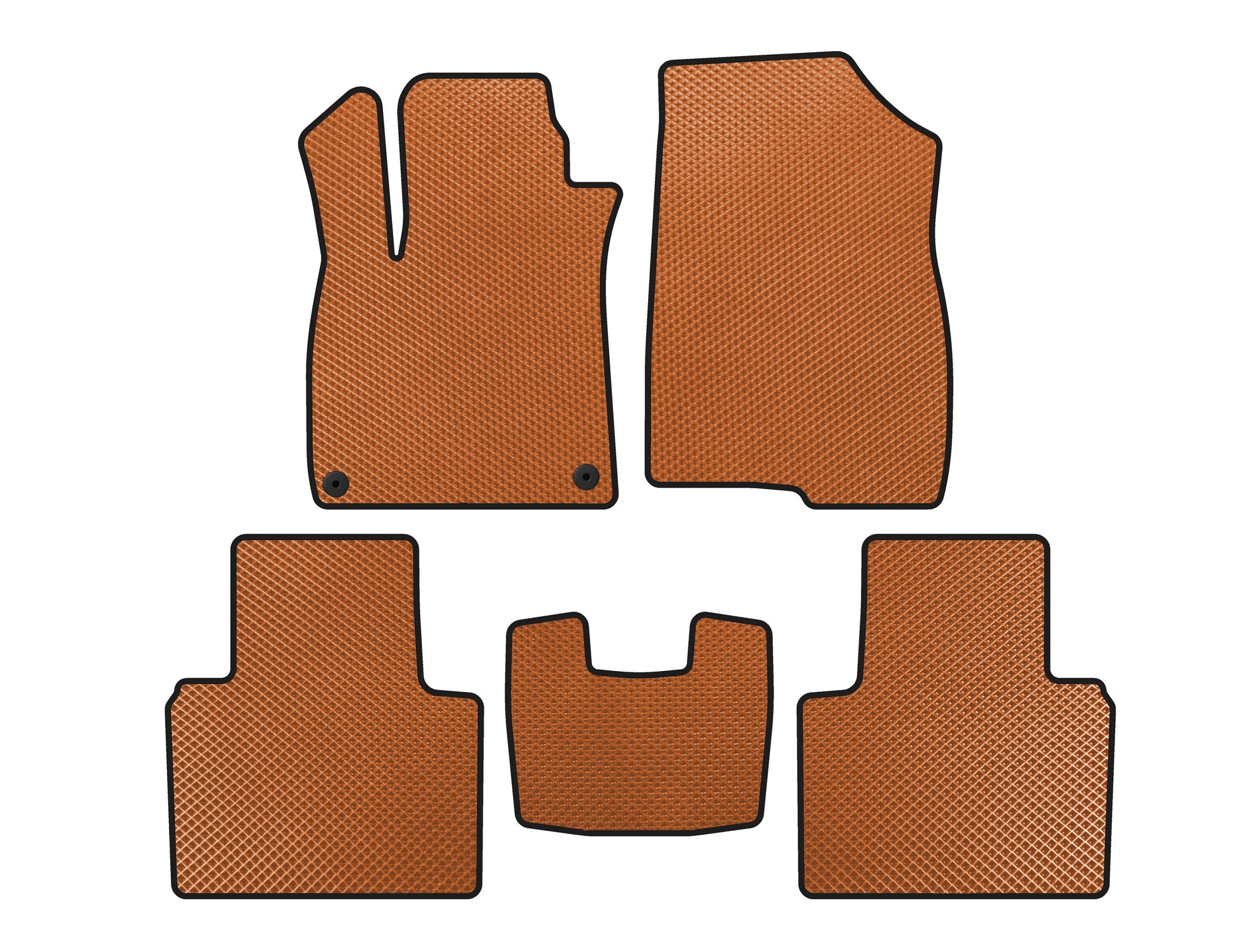 EVA Floor Mats (SD, Orange) for Honda Accord X 2017-2022 - image 1
