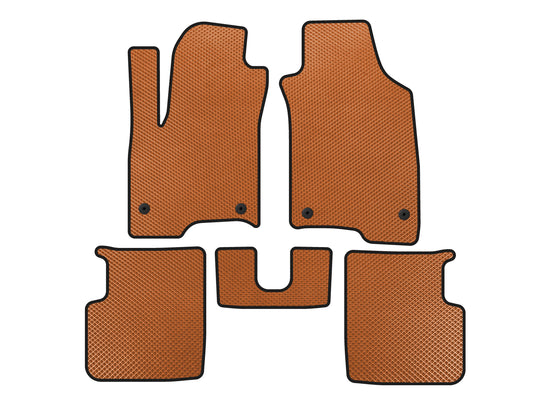 EVA Floor Mats (Orange) for Fiat Panda 2011-2023 - image 1