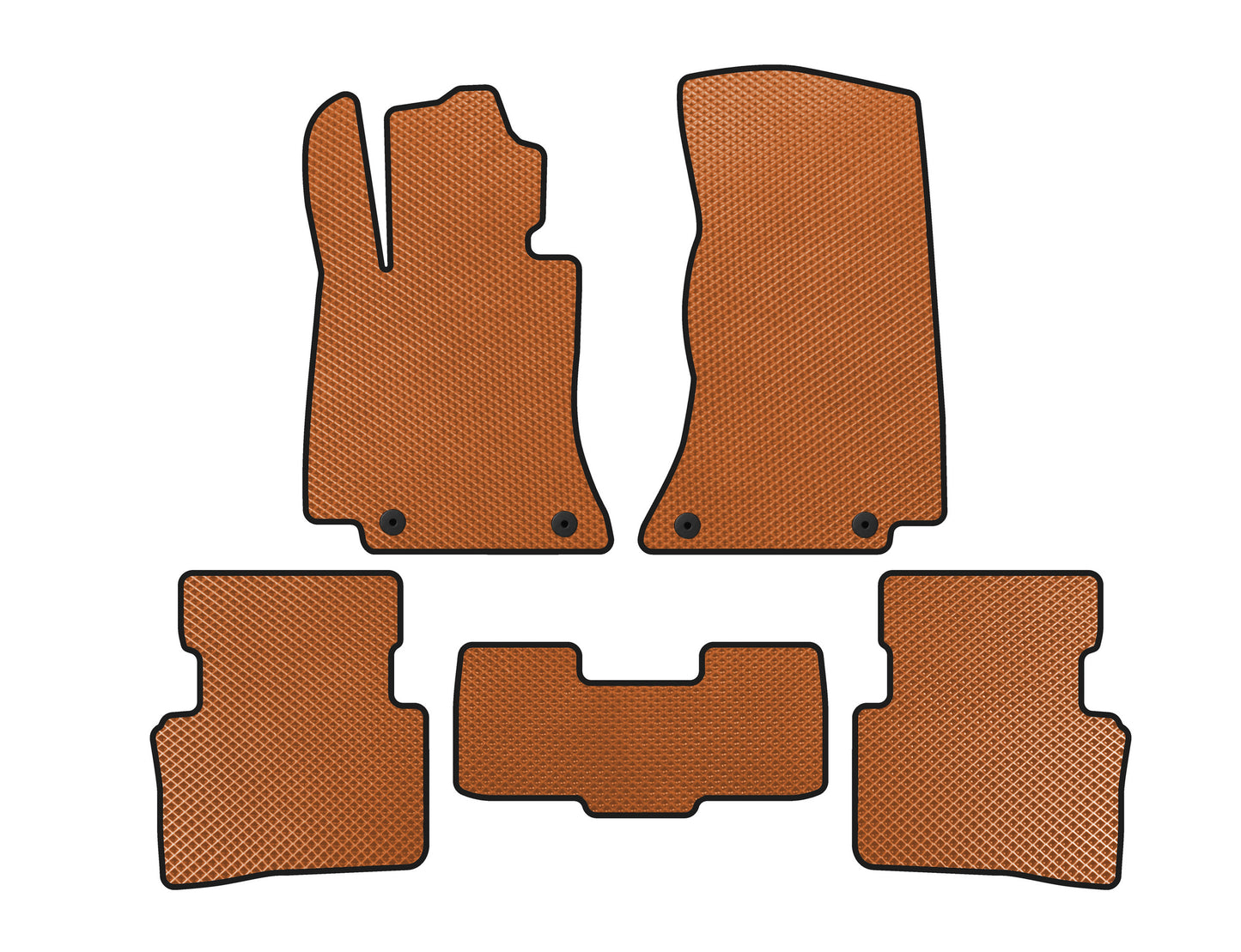 EVA Floor Mats (SD, Orange) for Mercedes C-class W206 2022- - image 1