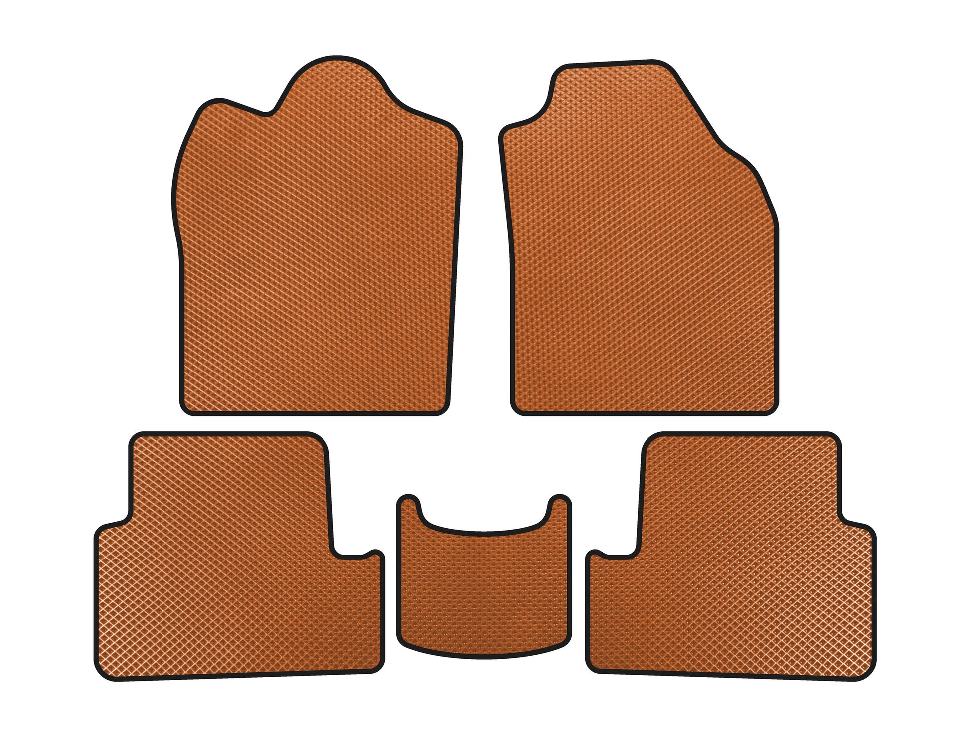 EVA floor mats (2009-2012, Orange) for Ford Connect 2010-2013 - image 1