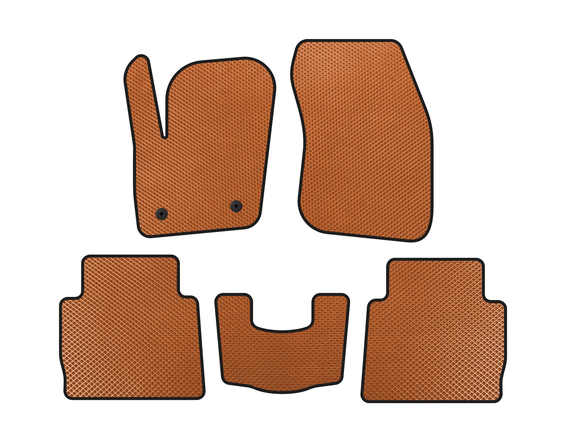 EVA floor mats (2012-2016, SD, Orange) for Ford Fusion 2012-2020 - image 1