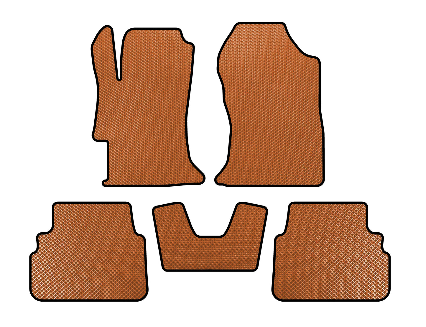 EVA Floor Mats (Orange) for Subaru XV 2017-2023 - image 1