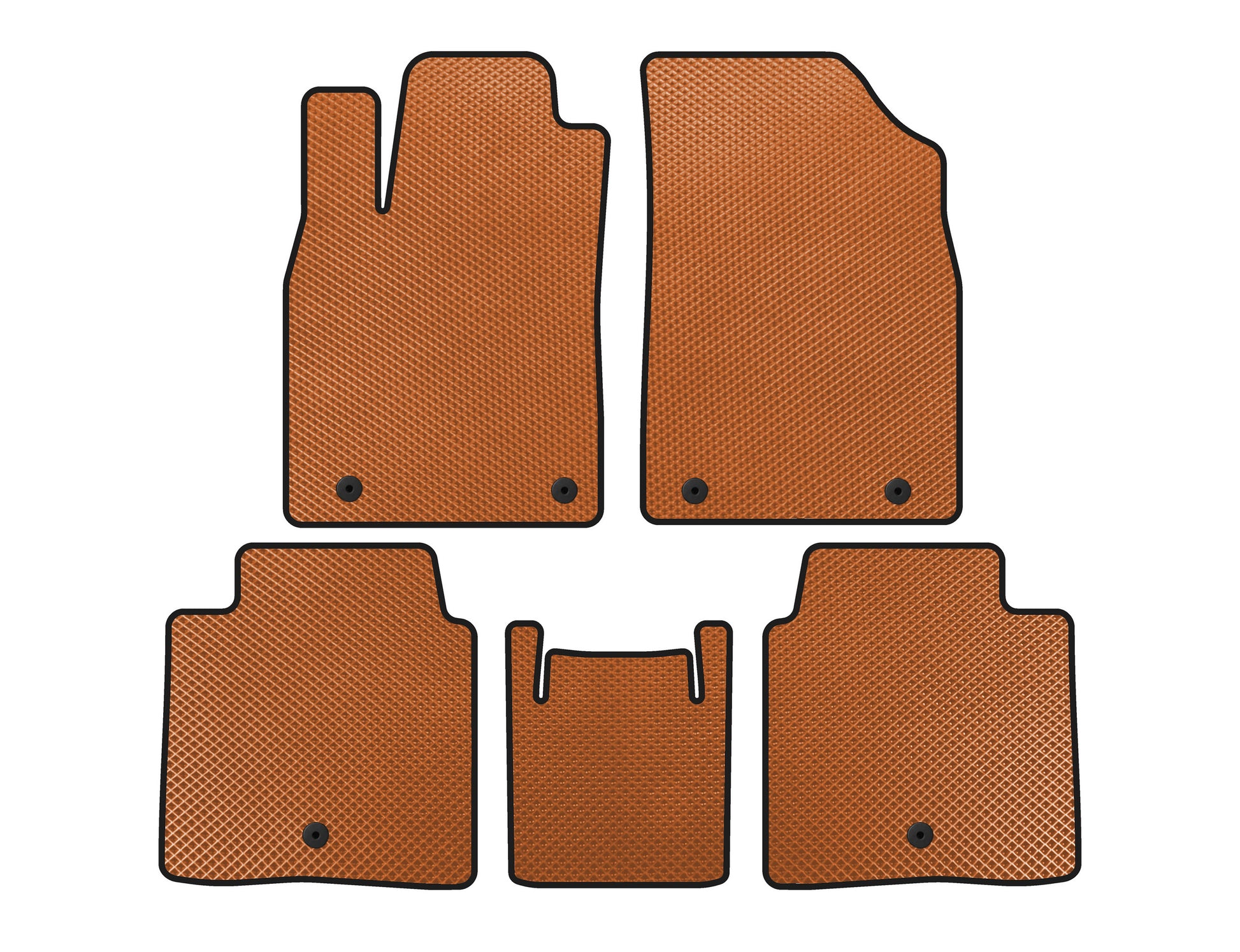 EVA Floor Mats (SD, Hybrid, Orange) for Lexus ES 2012-2018 - image 1