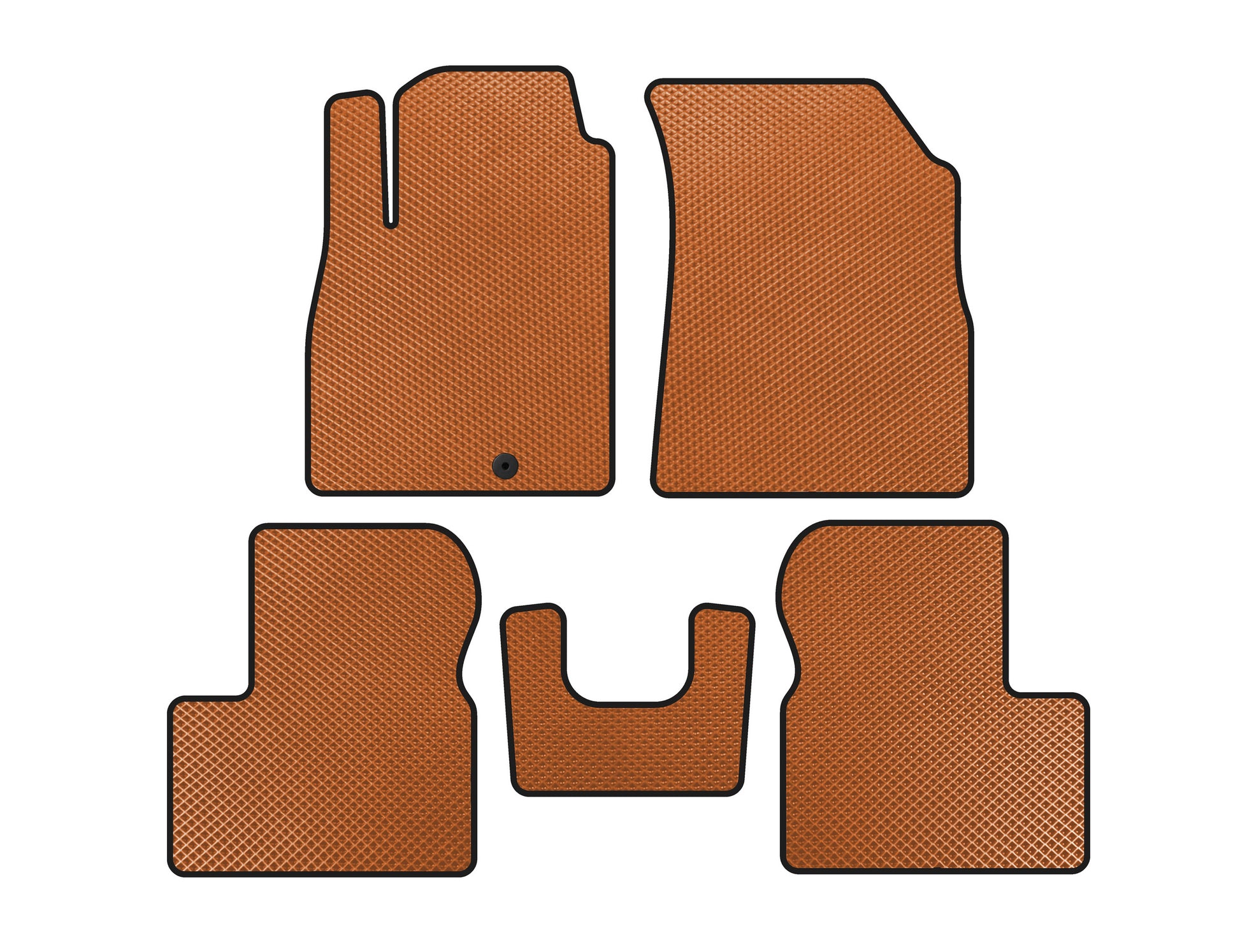 EVA Floor Mats (Orange) for Nissan Micra K13 2011-2016 - image 1