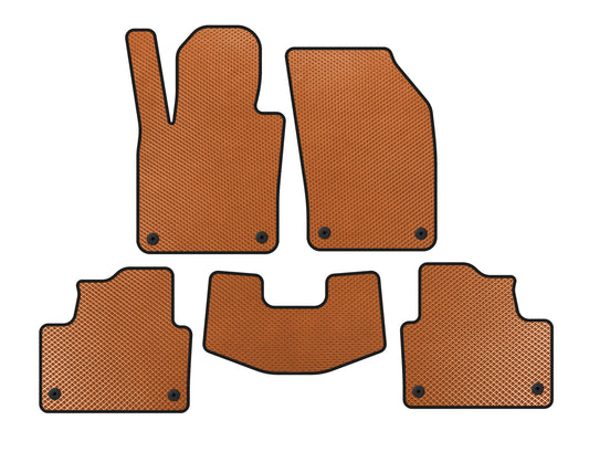 EVA Floor Mats (Orange) for Volvo S60 2019- - image 1