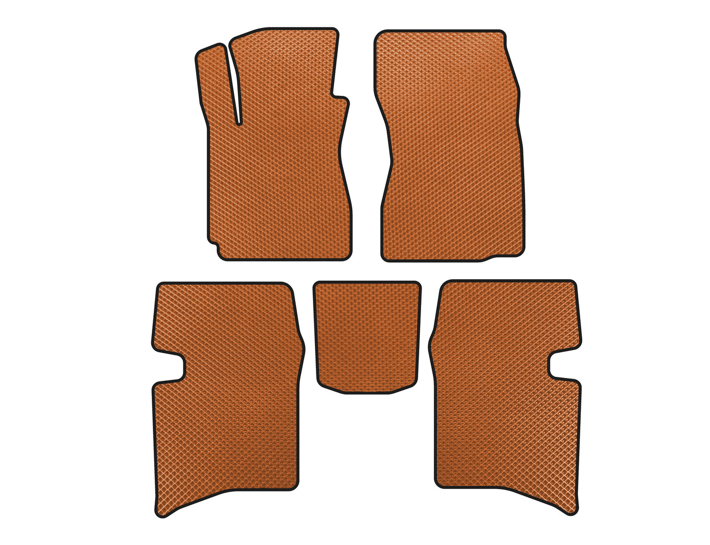 EVA Floor Mats (SD, Orange) for Geely MK 2006-2014 - image 1