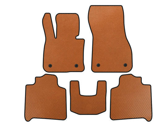 EVA Floor Mats (For F46, 2 Rows, Orange) for BMW 2 Series Active Tourer F45/46 2014-2021 - image 1