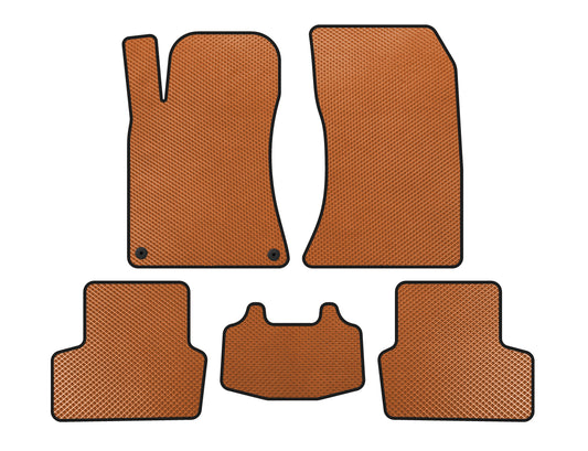 EVA Floor Mats (SD, Orange) for Mercedes CLA C117 2013-2019 - image 1