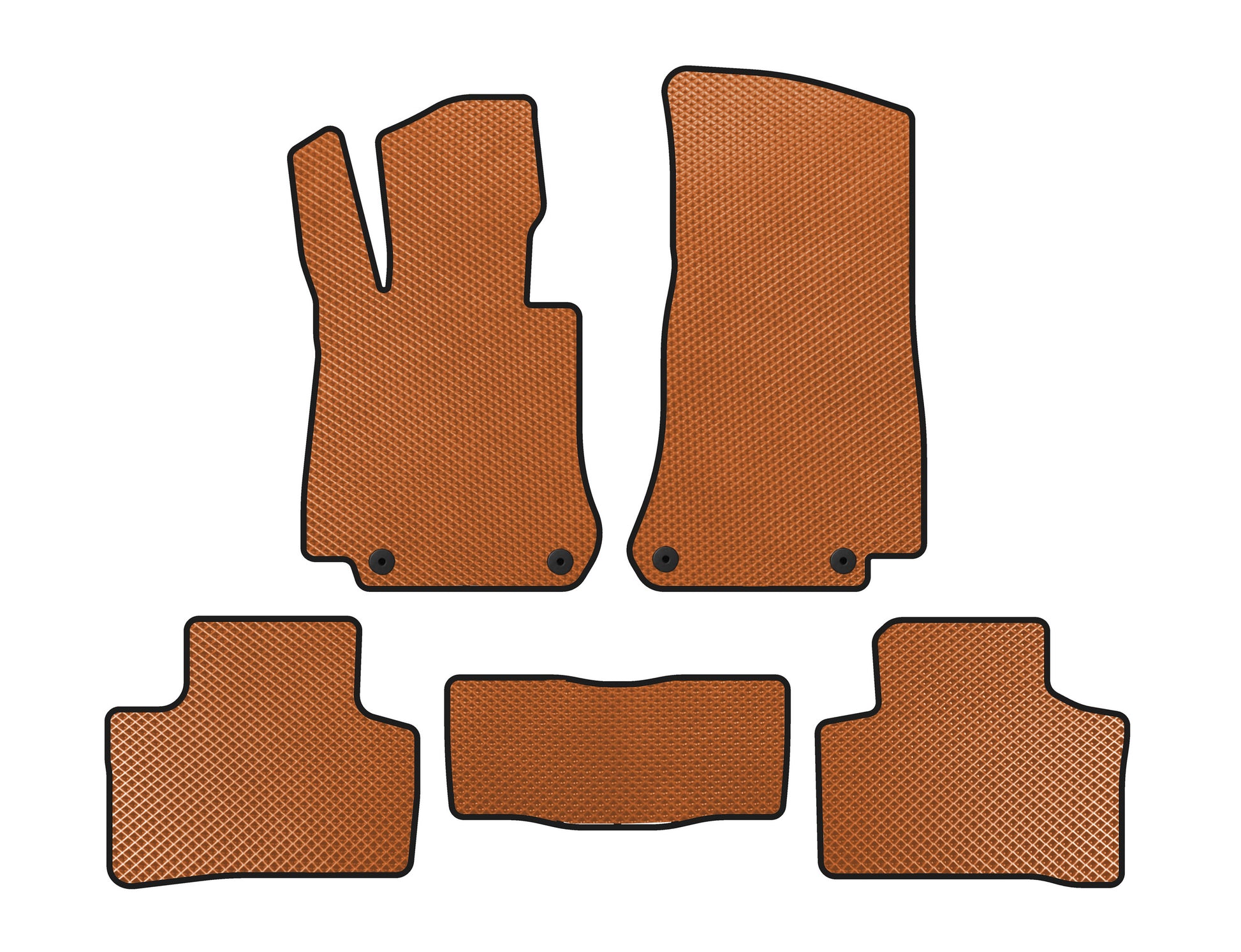 EVA Floor Mats (Orange) for Mercedes EQC 2019-2023 - image 1