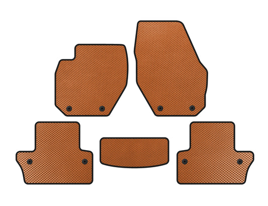 EVA Floor Mats (SW, Orange) for Volvo V60 2011-2018 - image 1