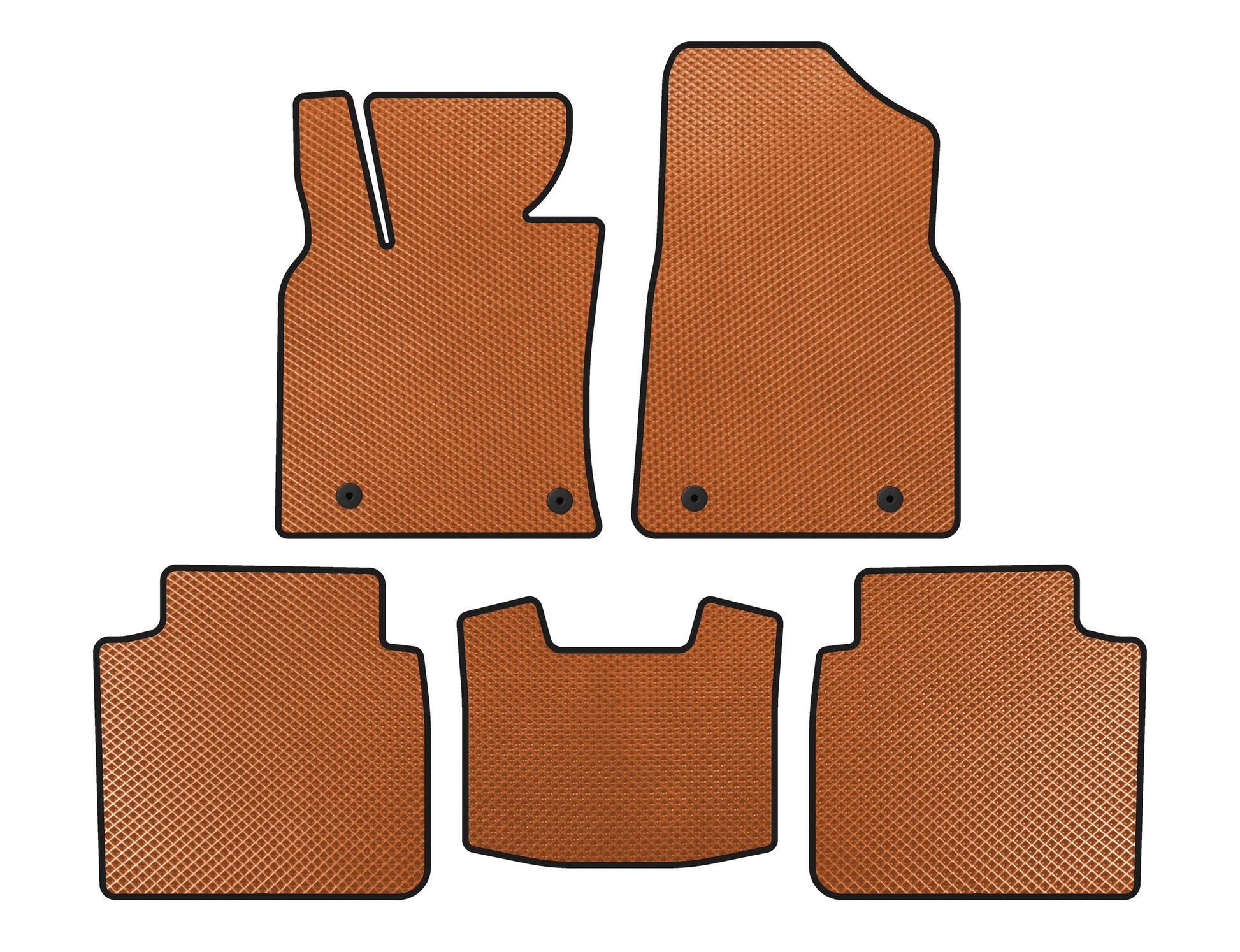 EVA Floor Mats (SD, Orange) for Lexus ES 2018- - image 1