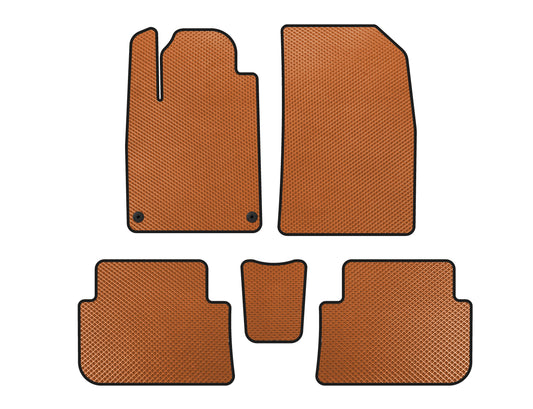 EVA Floor Mats (SD, Orange) for Peugeot 407 2004-2011 - image 1