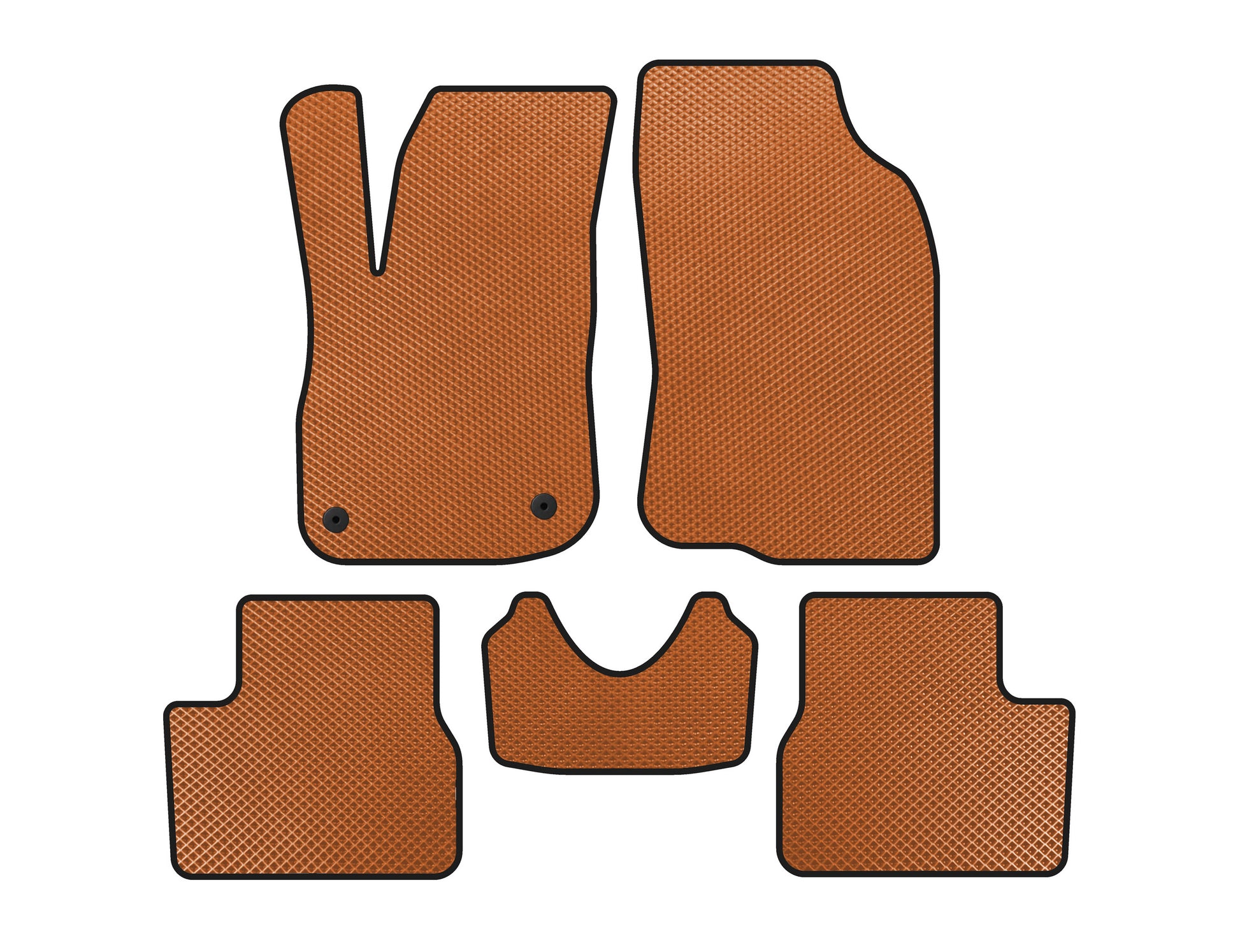 EVA Floor Mats (Orange) for Peugeot 2008 2013-2019 - image 1