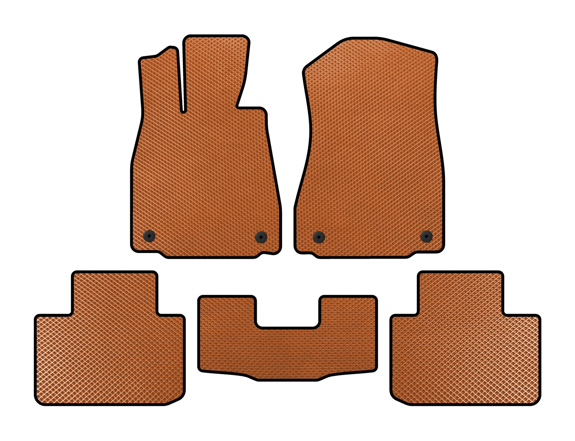 EVA Floor Mats (2WD, Orange) for Lexus IS 2013- - image 1