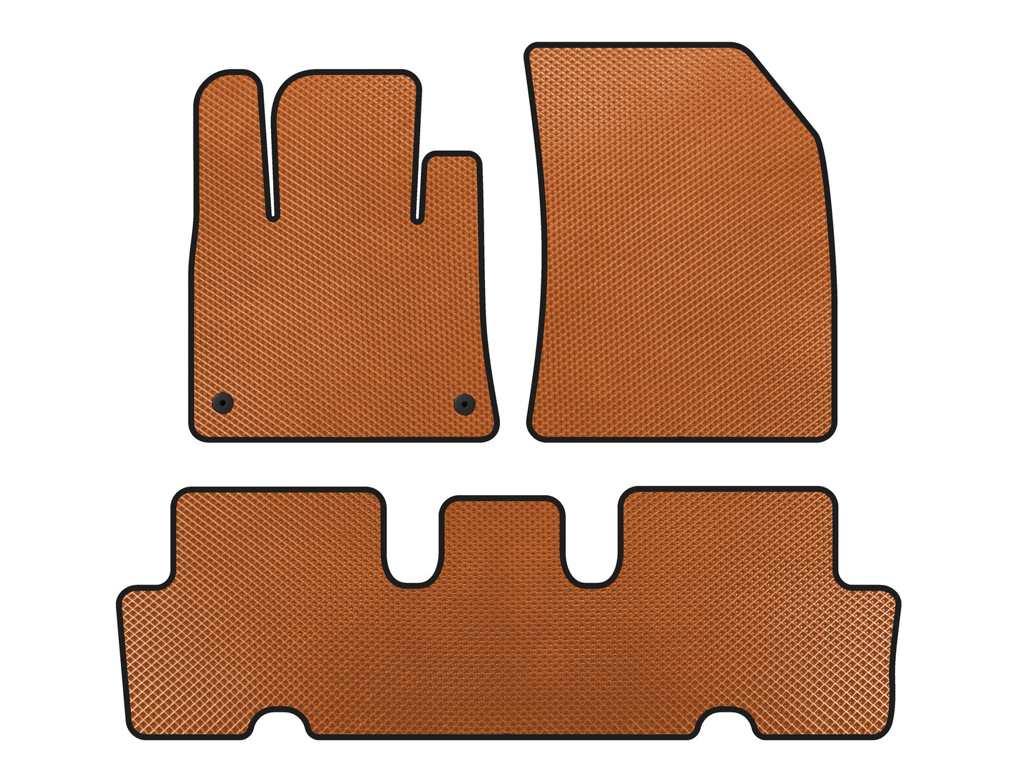 EVA Floor Mats V1 (2 Rows, Orange) for Citroen C-4 Picasso 2013-2022 - image 1