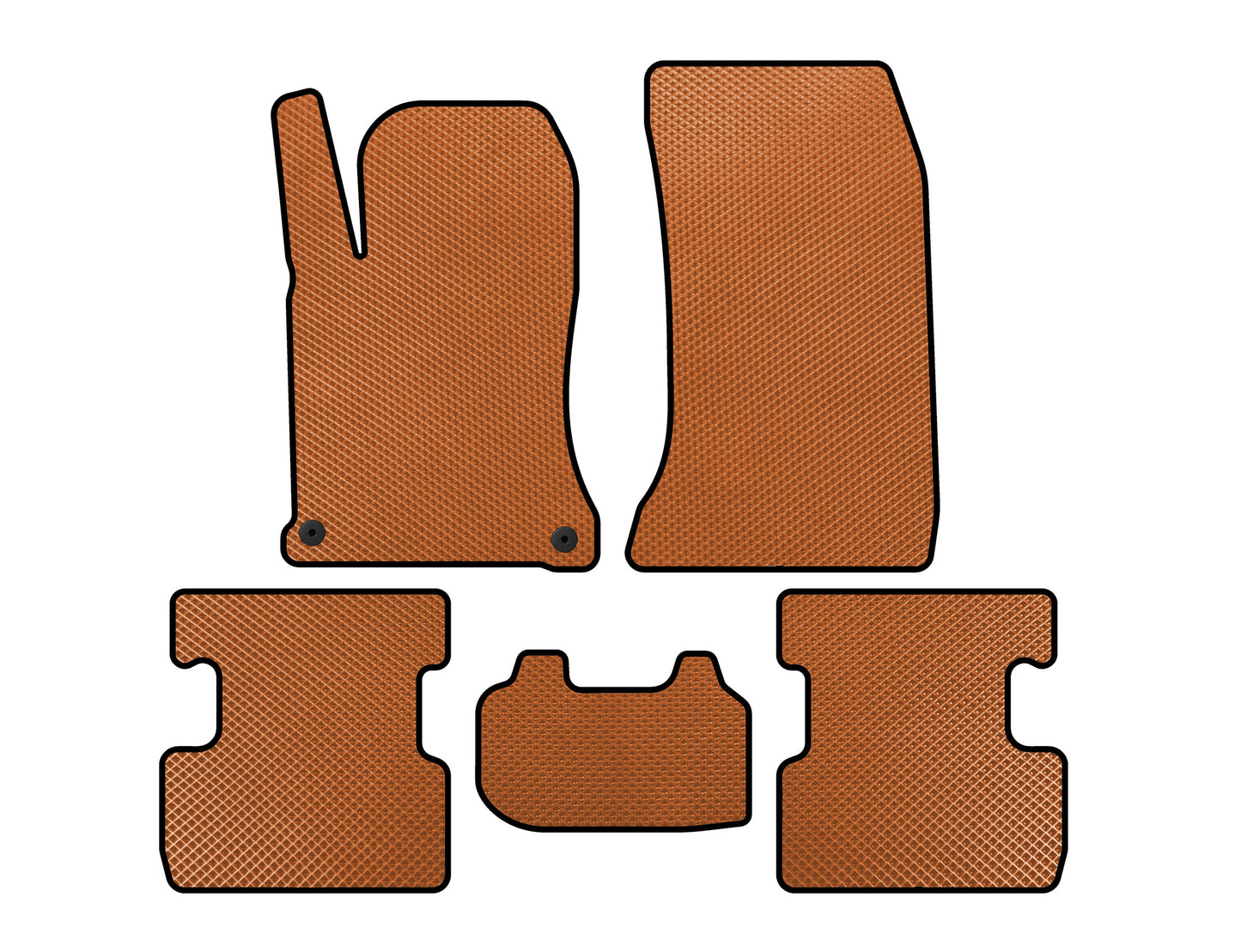 EVA Floor Mats (Orange) for Mercedes GLA X156 2014-2019 - image 1