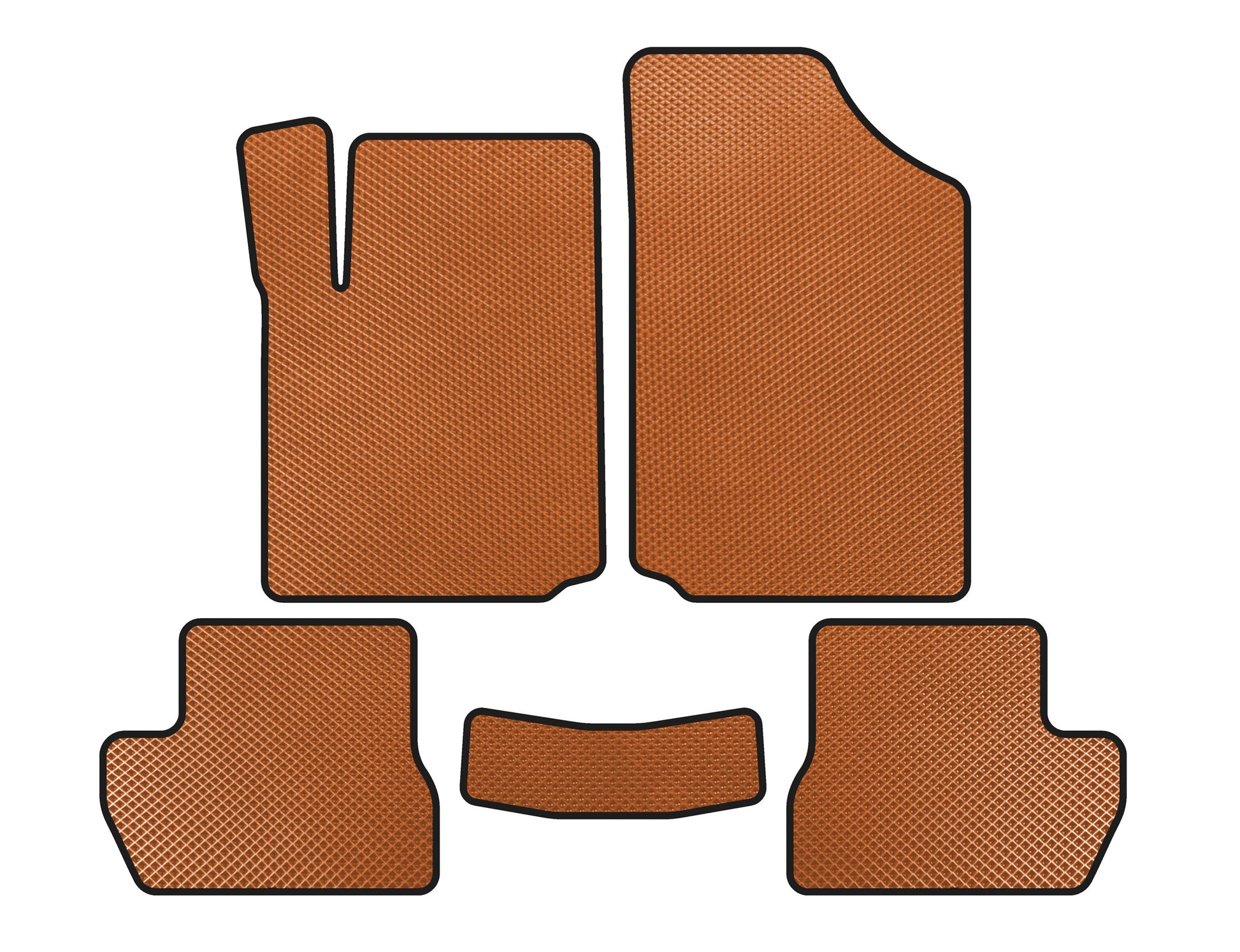 EVA Floor Mats (Orange) for Citroen C-2 2003-2009 - image 1