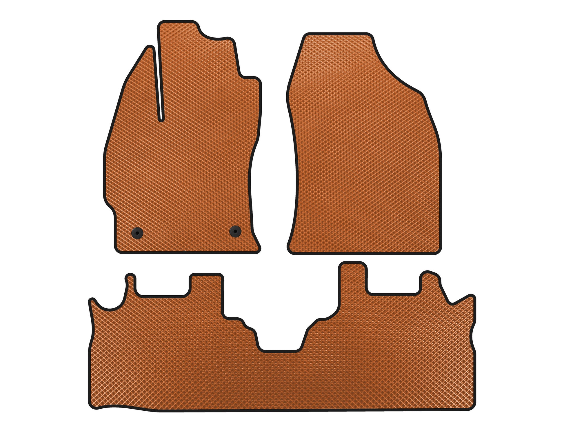 EVA Floor Mats (2 Rows, Orange) for Toyota Prius - image 1