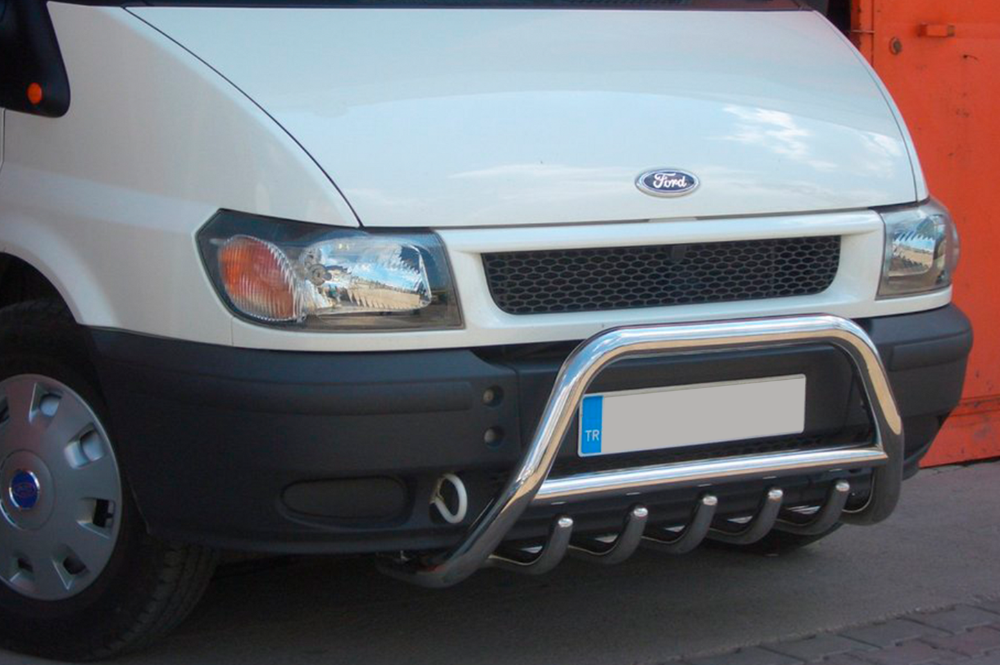 Bull Bar WT002 (2006-2014, Stainless Steel) for Ford Transit 2000-2014 - image 1