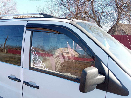 Windbreakers (2 pcs, Sunplex Sport) for Mercedes Vito W638 1996-2003 - Reelken Auto
