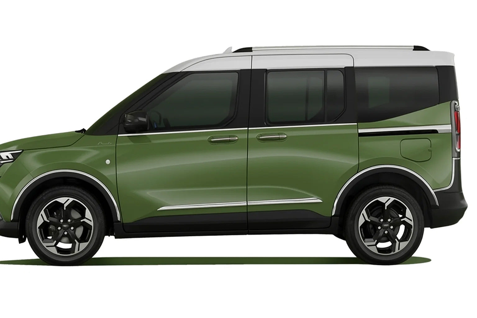 Door Mouldings OmsaLine (4 pcs, Stainless Steel) for Ford Courier 2023- - image 1