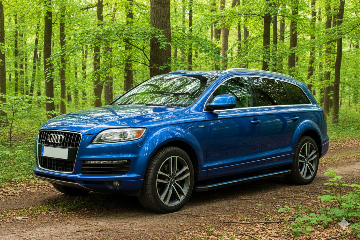 Side Steps Maya Blue (2 pcs, Aluminum) for Audi Q7 2005-2015 - image 1