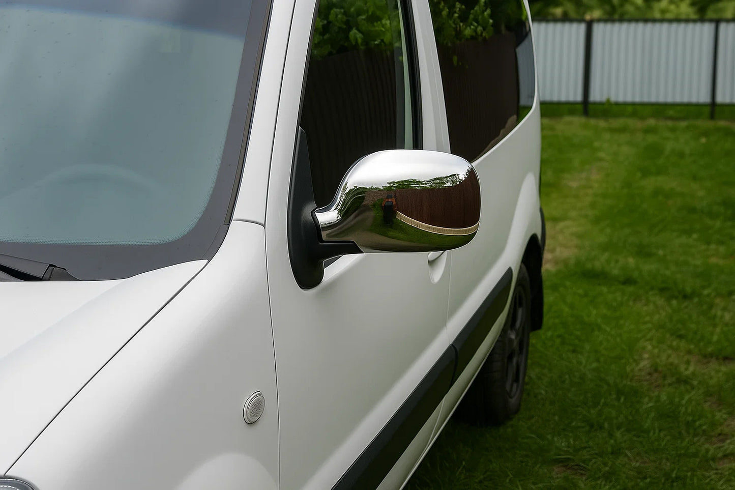 Chrome Mirror Covers (2004-2008, 2 pcs) for Renault Kangoo 1998-2008 - image 3