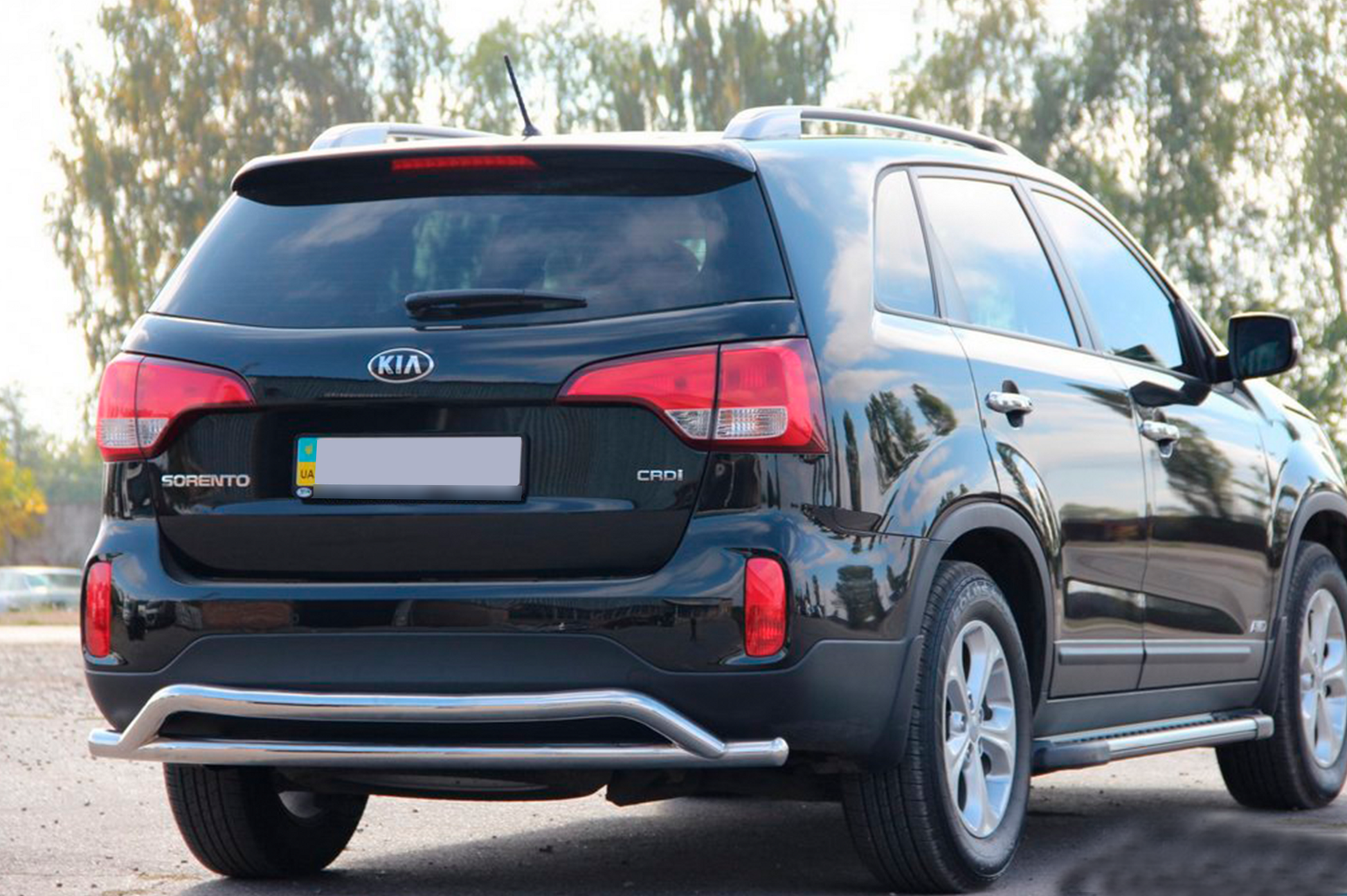 Rear Bar AK007-2 (Stainless Steel) for Kia Sorento II XM 2009-2014 - image 2