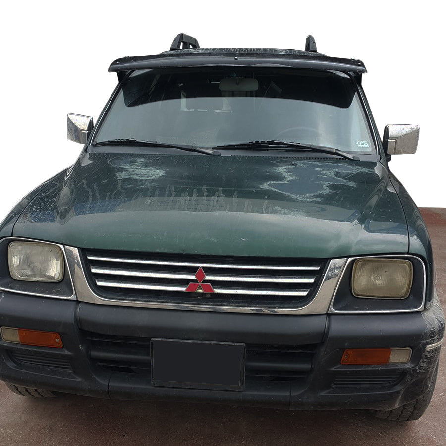 Windshield Visor (black gloss, 5mm) for Mitsubishi L200 1996-2006 - image 1