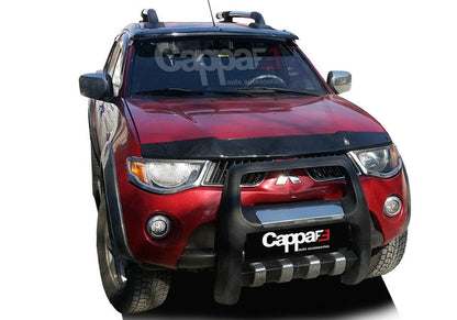 Visor on the windshield (black, on the frame) for Mitsubishi L200 2006-2015 - Reelken Auto