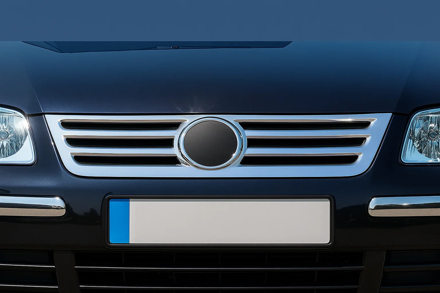 Stainless Steel Grille Cover for Volkswagen Caddy 2004-2010 - image 1