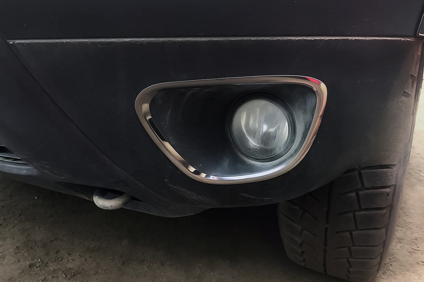 Fog light covers 2010-2013 (2 pcs, stainless steel) for Dacia Duster 2008-2018 - image 2