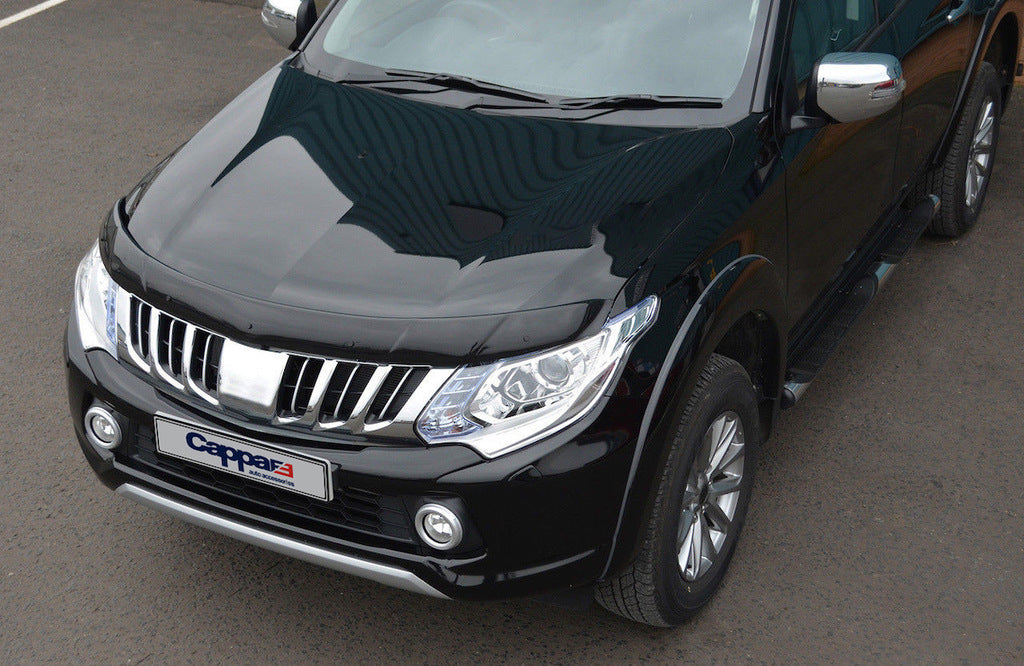 Hood Deflector (2015-2019, EuroCap) for Mitsubishi L200 2015-2024 - image 2