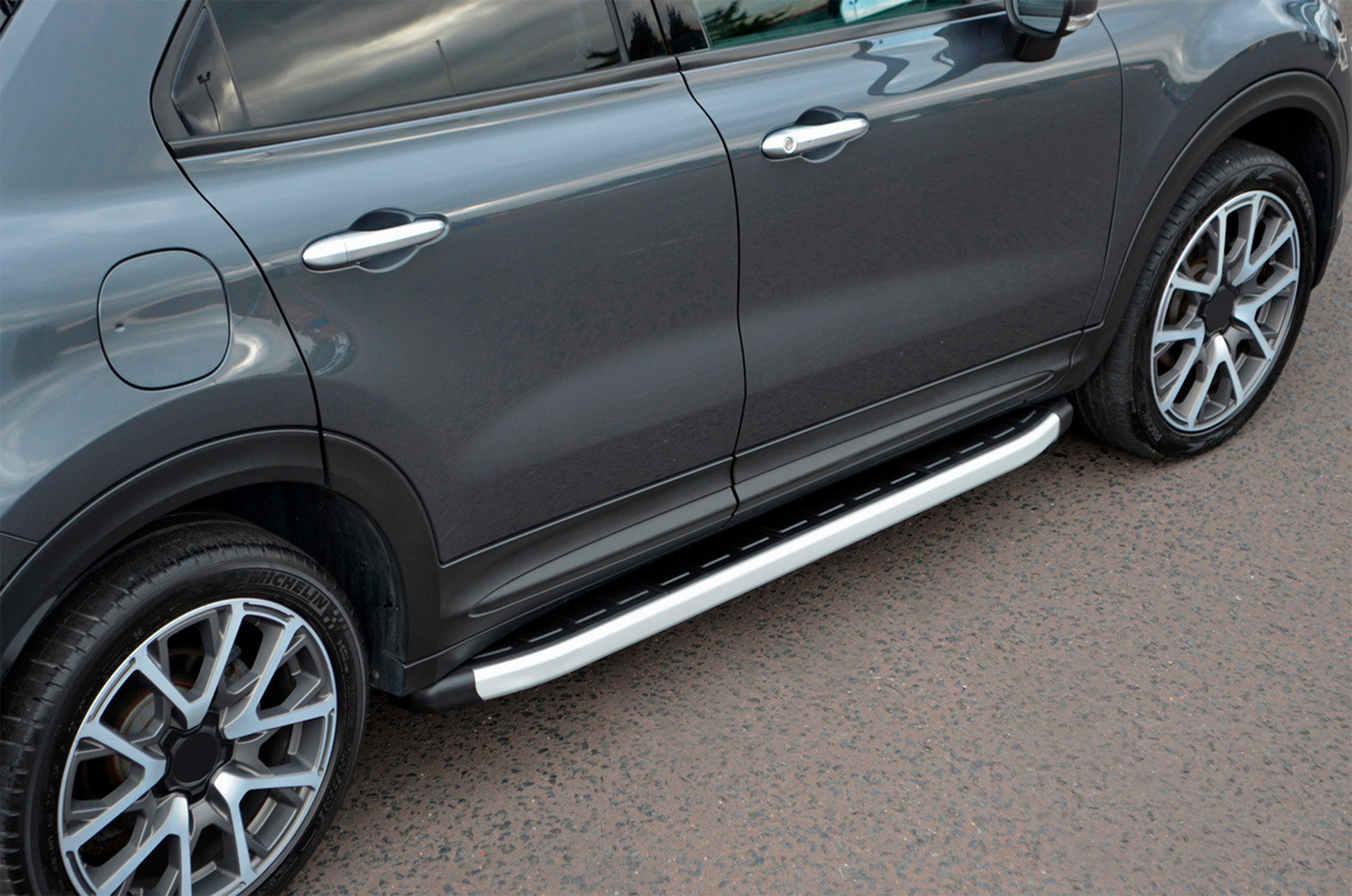 Side Steps Fullmond (2 pcs, Aluminum) for Fiat 500X 2014-2024 - image 1
