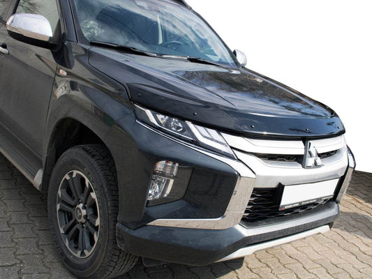 Hood deflector (2019+, EuroCap) for Mitsubishi L200 2015-2024 - Reelken Auto